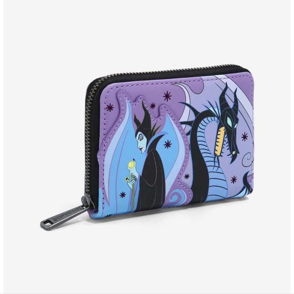 Loungefly Disney Sleeping Beauty Maleficent Transformation Small Zip Wallet